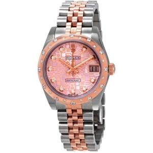 Datejust 31 Pink Jubilee Diamond Dial Steel and 18kt Everose Gold Watch 178341PJDJ