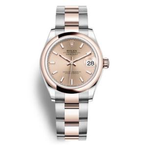 Datejust 31 Rose Dial Automatic Steel and 18kt Everose Gold Oyster Watch 278241PSO