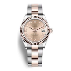 Datejust 31 Rose Dial Automatic Steel and 18kt Everose Gold Oyster Watch 278271PKRO
