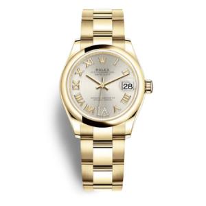 Datejust 31 Silver Dial Automatic 18kt Yellow Gold Oyster Watch 278248SRDO