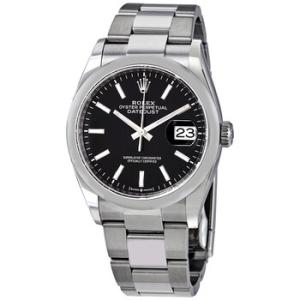 Datejust 36 Automatic Black Dial Oyster Watch 126200BKSO