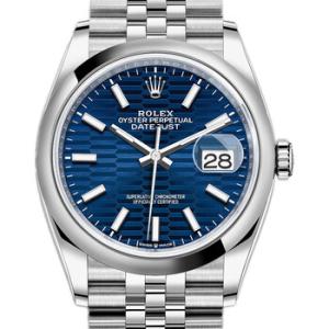Datejust 36 Automatic Blue Dial Watch 126200BLFSJ