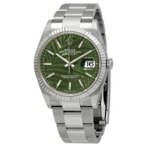 Datejust 36 Automatic Chronometer Green Palm Motif Watch 126234GNSPLMO