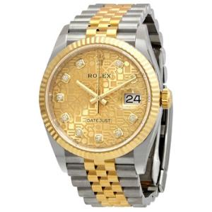 Datejust 36 Automatic Diamond Champagne Dial Watch