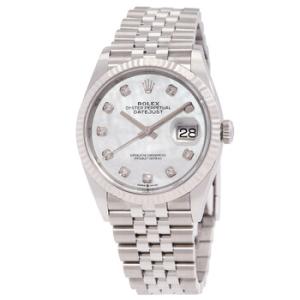 Datejust 36 Automatic Diamond White Mother of Pearl Dial Watch 126234WDJ