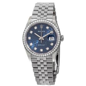 Datejust 36 Blue Jubilee Diamond Diall Automatic Watch 126284BLJDJ