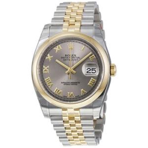 Datejust 36 Rhodium Dial Steel and 18K Yellow Gold Jubilee Watch 116203RRJ