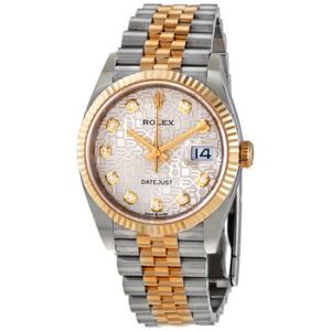 Datejust 36 Silver Jubilee Diamond Dial Steel and 18kt Yellow Gold Jubilee Watch 126233SJDJ