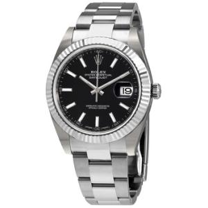 Datejust 41 Black Dial Stainless Steel Automatic Watch 126334BKSO