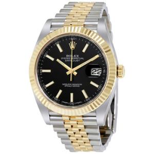 Datejust 41 Black Dial Steel and 18K Yellow Gold Jubilee Watch 126333BKSJ