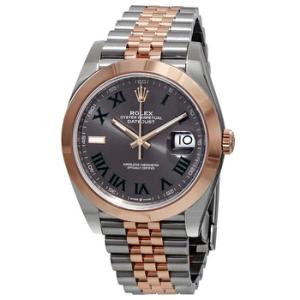 Datejust 41 Grey Dial Steel and 18K Everose Gold Jubilee Watch 126301GYRJ