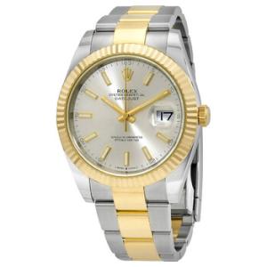 Datejust 41 Silver Dial Steel and 18K Yellow Gold Oyster Watch 12633SSO