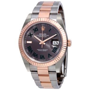 Datejust 41 Slate Dial Steel and 18kt Everose Gold Oyster Watch 126331GYRO