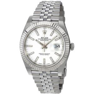 Datejust 41 White Dial Automatic Watch 126334WSJ