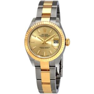 Datejust Automatic Champagne Dial Steel and 18kt Yellow Gold Oyster Watch 279173CSO