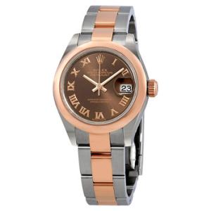 Datejust Chocolate Dial Automatic 18K Everose Gold Oyster Watch 279161CHRO