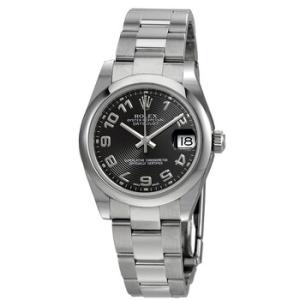 Datejust Lady 31 Black Concentric Dial Stainless Steel Oyster Bracelet Automatic Watch 178240BKCAO