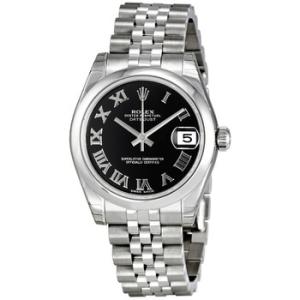 Datejust Lady 31 Black Dial Stainless Steel Jubilee Bracelet Automatic Watch 178240BKRJ