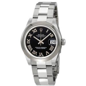 Datejust Lady 31 Black Dial Stainless Steel Oyster Bracelet Automatic Watch 178240BKRO