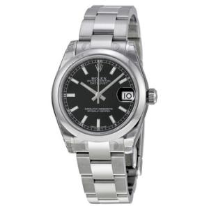 Datejust Lady 31 Black Dial Stainless Steel Oyster Bracelet Automatic Watch 178240BKSO