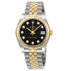 Datejust Lady 31 Black Dial Stainless Steel and 18K Yellow Gold Jubilee Bracelet Automatic Watch 178273BKDJ