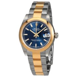 Datejust Lady 31 Blue Dial Stainless Steel and 18K Yellow Gold Oyster Bracelet Automatic Watch 178243BLSO