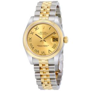 Datejust Lady 31 Champagne Dial Stainless Steel and 18K Yellow Gold Jubilee Bracelet Automatic Watch 178243CRJ