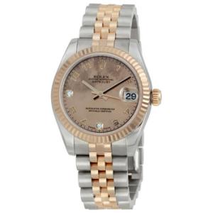 Datejust Lady 31 Gold Dust Dial Stainless Steel and 18K Everose Gold Jubilee Bracelet Automatic Watch 178271GDDJ