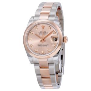 Datejust Lady 31 Pink Dial Stainless Steel and 18K Everose Gold Oyster Bracelet Automatic Watch 178241PDO