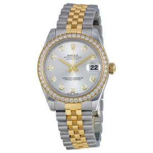 Datejust Lady 31 Silver Diamond Dial Steel and 18K Yellow Gold Jubilee Watch 178383SDJ