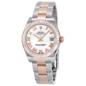 Datejust Lady 31 White Dial Stainless Steel and 18K Everose Gold Oyster Bracelet Automatic Watch 178271WRO