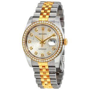 Datejust Silver Dial Automatic Stainless Steel and 18 Carat Yellow Gold Watch 116243SJDJ