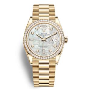 DayDate 36 Mother of Pearl Dial 18kt Yellow Gold President Watch 128348MDP