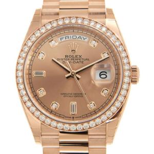 DayDate 36 Rose Diamond Dial Automatic 18kt Everose Gold President Watch 128345PDP