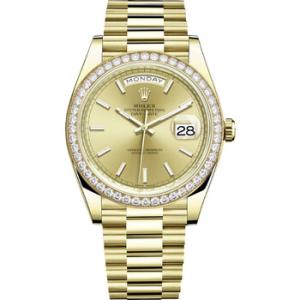 DayDate 40 Automatic Champagne Dial 18kt Yellow Gold President Watch 228348CSP