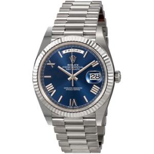 DayDate 40 Blue Dial 18K White Gold President Automatic Watch 228239BLRP