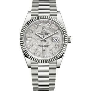 DayDate 40 Meteorite Baguette Automatic Diamond Watch 228239MTDP