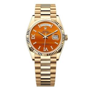 DayDate Carnelian Dial Automatic Chronometer Diamond Watch