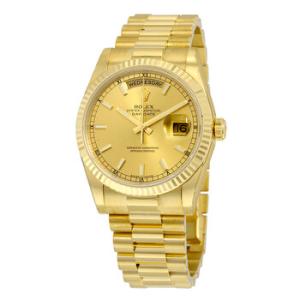 DayDate Champagne Dial 18K Yellow Gold President Automatic Watch 118238CSP