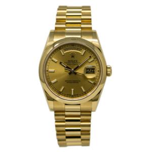 DayDate Champagne  Automatic 18kt Yellow Gold  Watch118208CSP