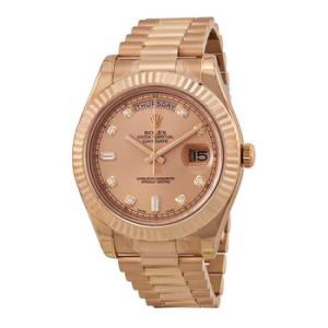 DayDate II Champagne Dial 18K Everose Gold President Automatic Watch 218235CDP
