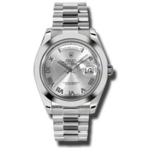 DayDate II Rhodium Dial Platinum President Automatic Watch 218206RRP