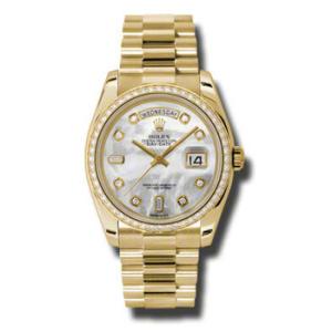 DayDate Mother Of Pearl Dial 18K Yellow Gold President Automatic Watch 118348MDP