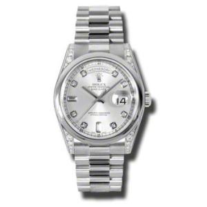 DayDate Silver Dial Platinum President Automatic Watch 118296SDP