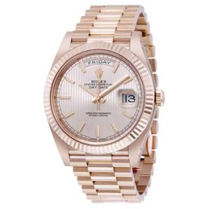 DayDate Sundust Stripe Dial 18K Everose Gold Automatic Watch 228235SNSSP