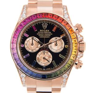 Daytona Chronograph Automatic Black Dial Watch 126595RBOW