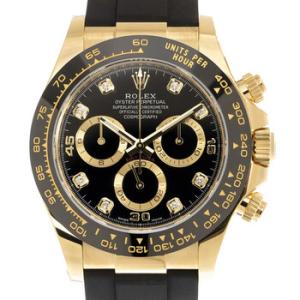 Daytona Chronograph Automatic Chronometer Diamond Black Dial Watch 116518BKDR