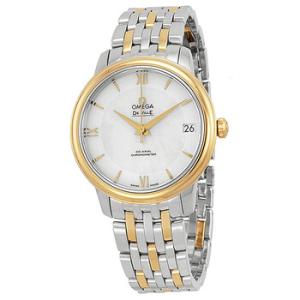 DeVille Prestige Mother of Pearl Dial Steel and Yellow Gold Watch 424.20.33.20.05.001