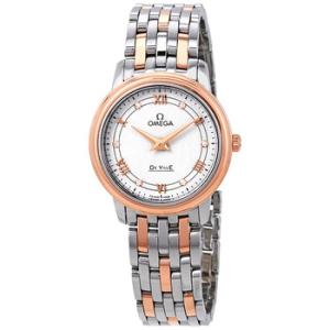 De Ville Diamond Silver Dial Twotone Watch 424.20.27.60.52.003