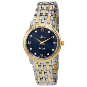 De Ville Prestige Blue Dial Twotone Watch 424.20.27.60.53.002